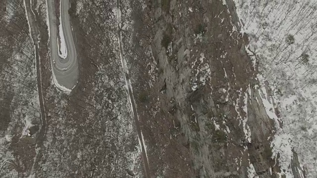 空中俯瞰悬崖乐队视频素材