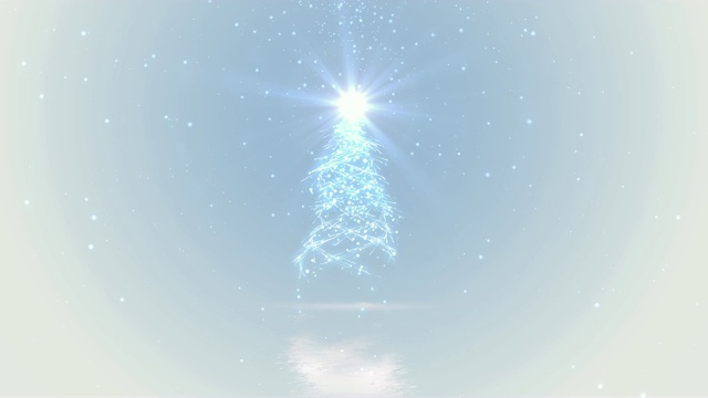 圣诞树彩灯背景循环视频素材