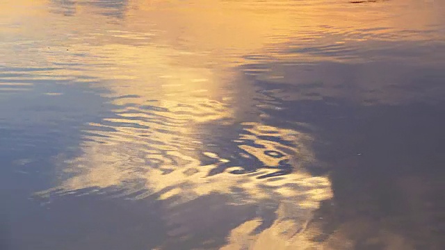 4K:日落时水面视频素材