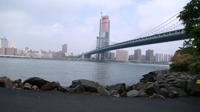 纽约布鲁克林大桥视频素材