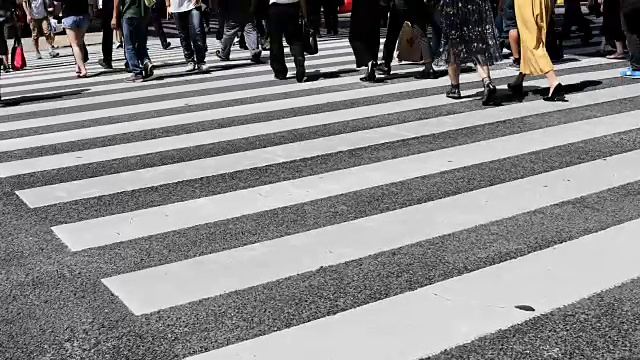 东京市中心的涩谷十字路口视频素材