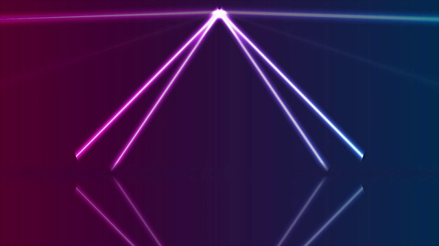 蓝色紫外氖激光线视频动画视频下载