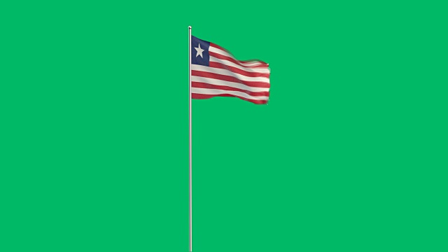 利比里亚国旗上升视频下载