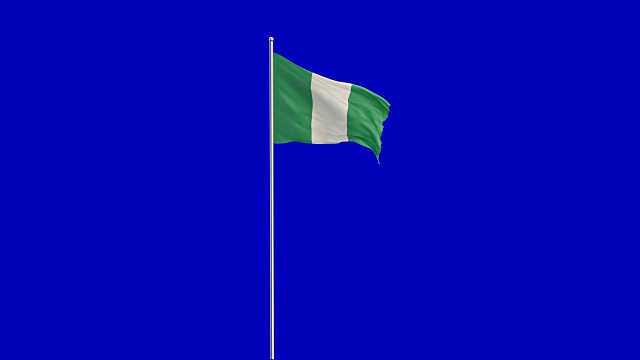 尼日利亚国旗上升视频下载