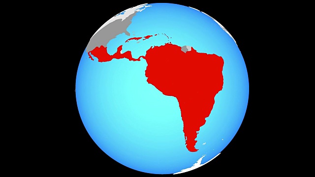 蓝色地球上的拉丁美洲视频下载