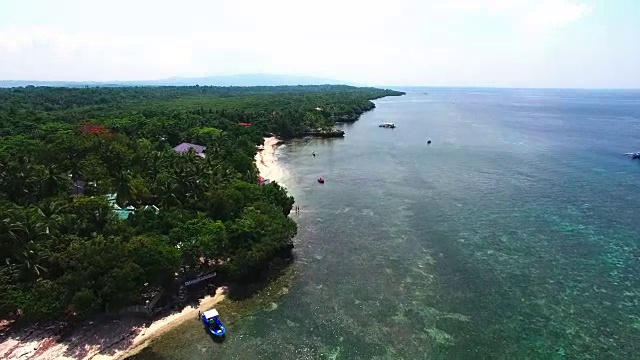 菲律宾Cabilao岛鸟瞰图视频素材