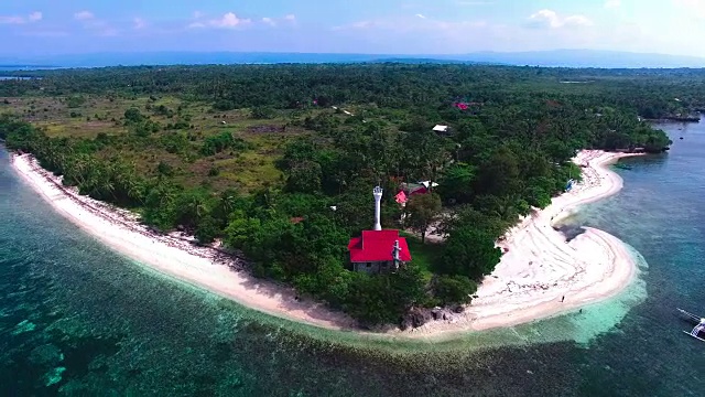菲律宾Cabilao岛鸟瞰图视频素材