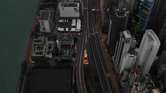 白天香港场景的4k视频中心视频素材