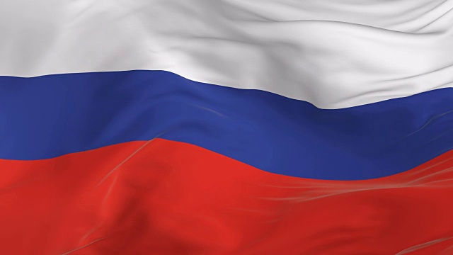 挥舞着环形旗帜作为俄罗斯的背景视频素材