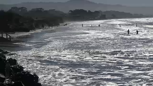 加州海岸海滩和冲浪视频素材