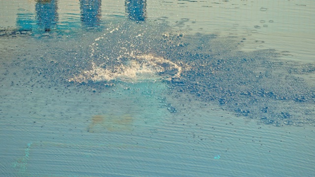 女子运动员在比赛中从一个高台上跳水视频下载
