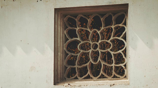 MS Detail of window，汕头街，中国江苏省苏州市视频下载
