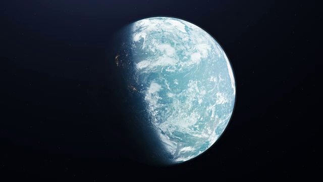 地球是从外太空来的。4 k。视频下载