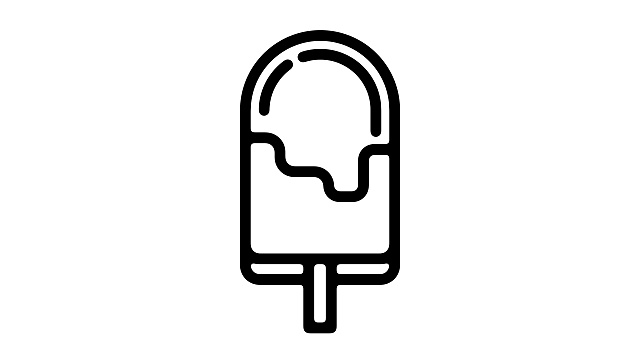 冰淇淋线运动图形视频素材