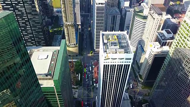 新加坡城市鸟瞰图视频素材