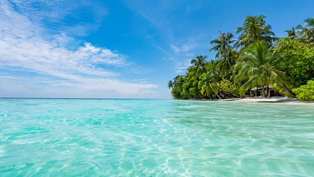 马尔代夫的天堂海滩视频素材