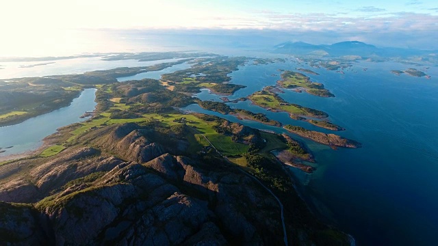 Bronnoysund，美丽的自然挪威视频下载