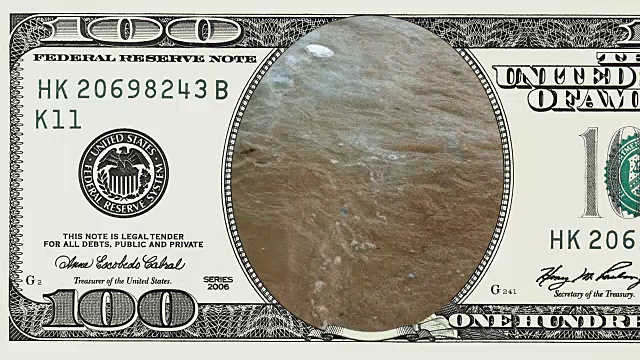 100美元钞票上的脏水视频下载