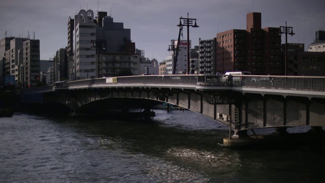 日本东京，亮果桥黄昏视频素材