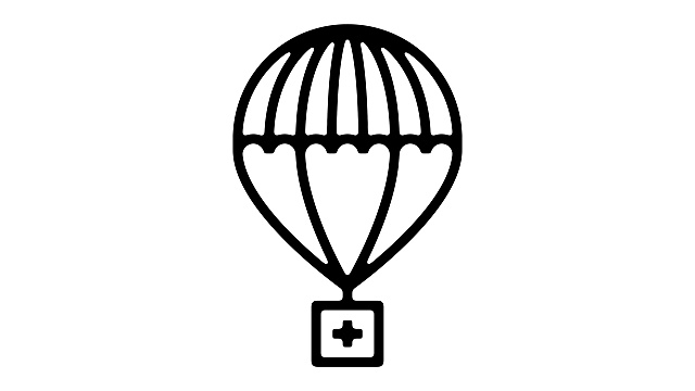 降落伞线运动图形视频素材
