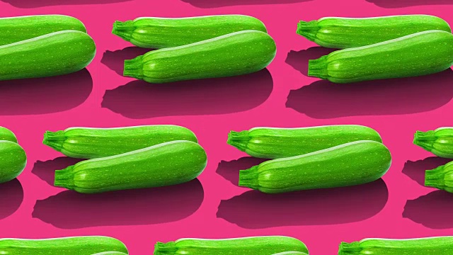 蔬菜图案的颜色背景。视频素材