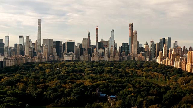 鸟瞰图中央公园曼哈顿纽约市4K视频素材