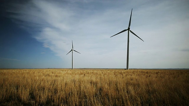 多莉风力涡轮机农场视频素材