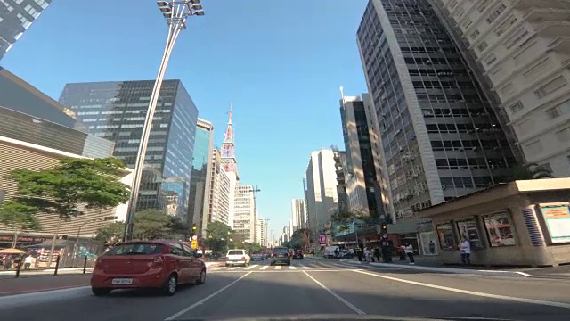 巴西圣保罗保利斯塔大道视频下载