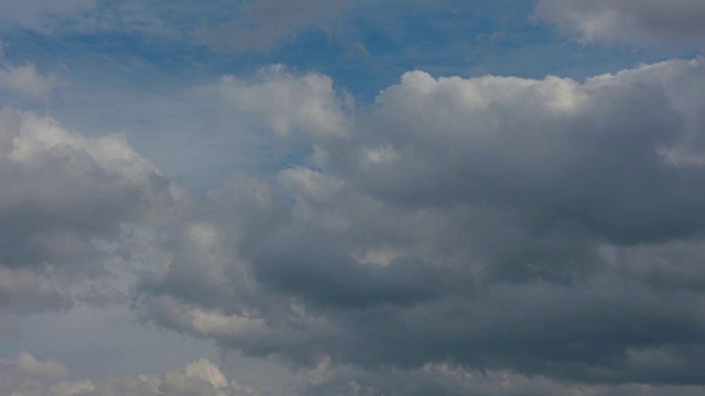 《云时间流逝》展现了广阔的天空。视频素材