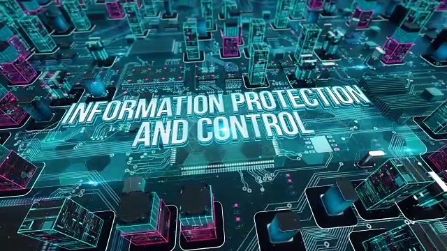 信息保护与控制与数字技术概念视频素材