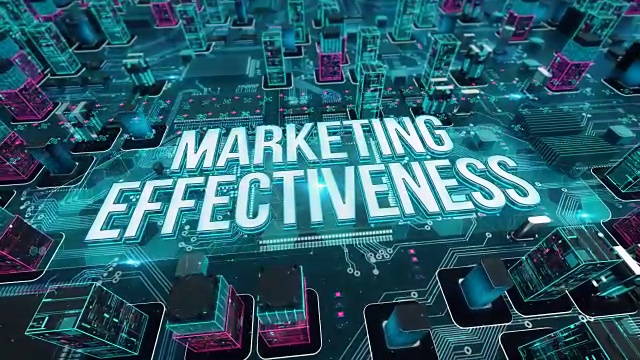 营销效果与数字技术的概念视频素材