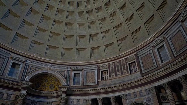 参观罗马万神殿视频素材