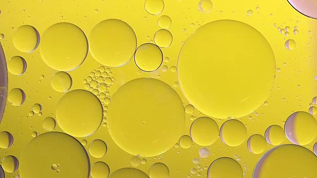 气泡背景黄色新鲜度视频下载
