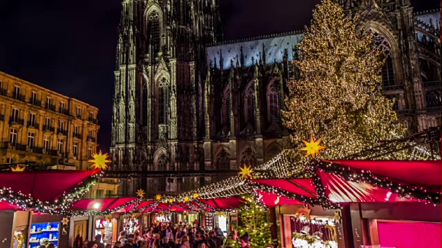德国科隆圣诞市场视频素材