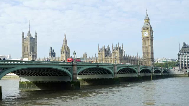 伦敦威斯敏斯特桥和大本钟视频素材