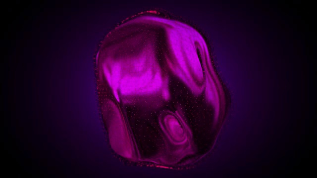 抽象的流动球体形状动画视频素材
