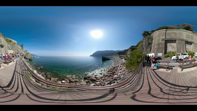 360 VR /地中海蒙特罗索海滩视频下载
