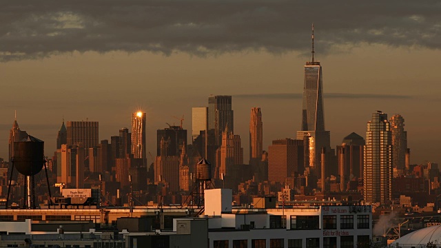 市区,早晨,都市风景,曼哈顿视频素材