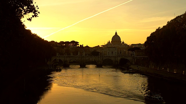 日落时分的罗马视频素材