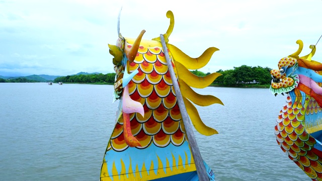 湄公河三角洲的传统船只，五月，越南，亚洲视频素材