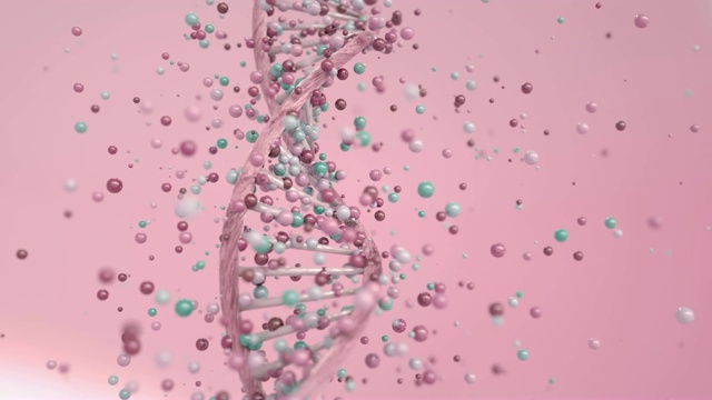 4K DNA基因编辑概念。视频素材