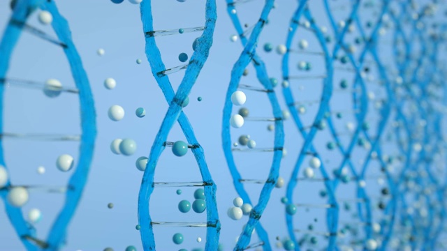 4K DNA抽象概念。视频素材