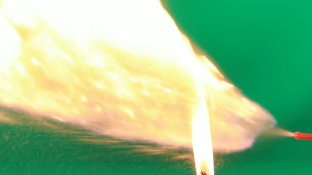喷火绿色屏幕背景视频素材