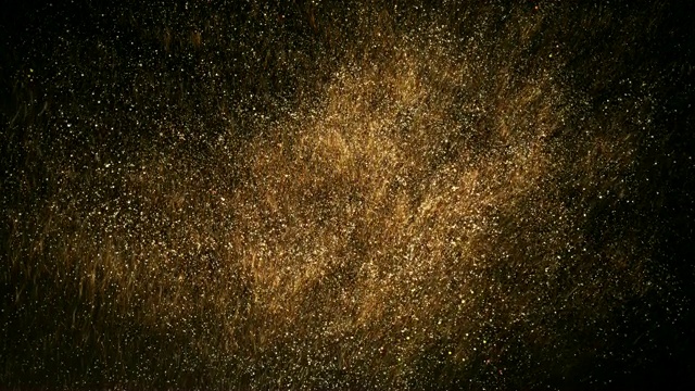 金粒子云-环视频素材