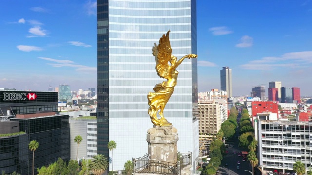 墨西哥城鸟瞰图视频下载