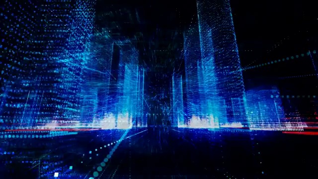 城市网络技术，虚拟现实概念视频下载