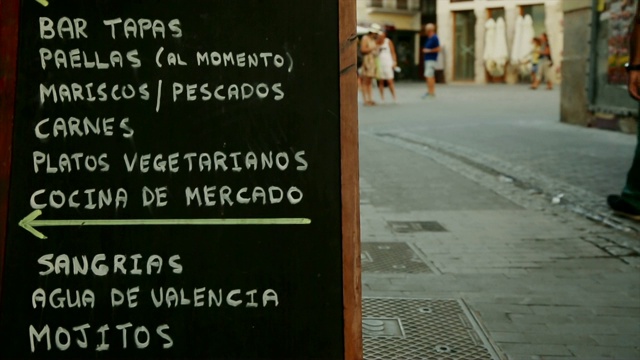西班牙瓦伦西亚的城市景象视频素材