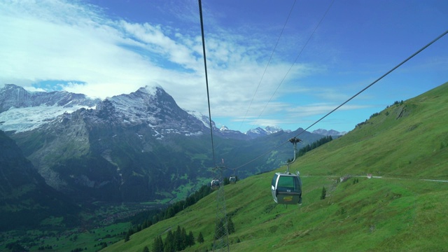 格林德沃和阿尔卑斯山在瑞士视频下载