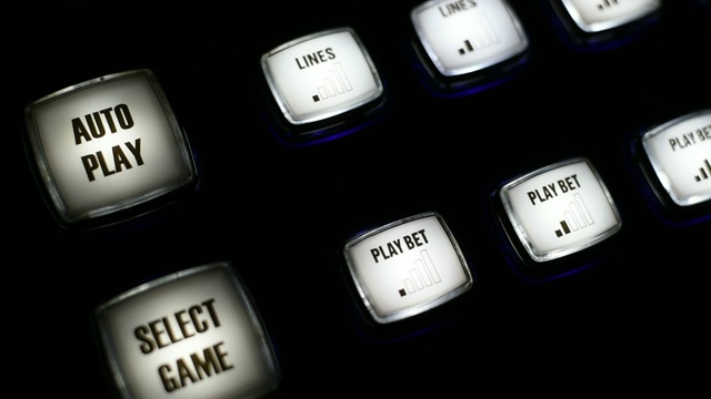 赌场的按钮视频素材