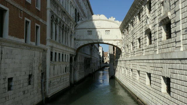 意大利威尼斯的叹息桥视频素材